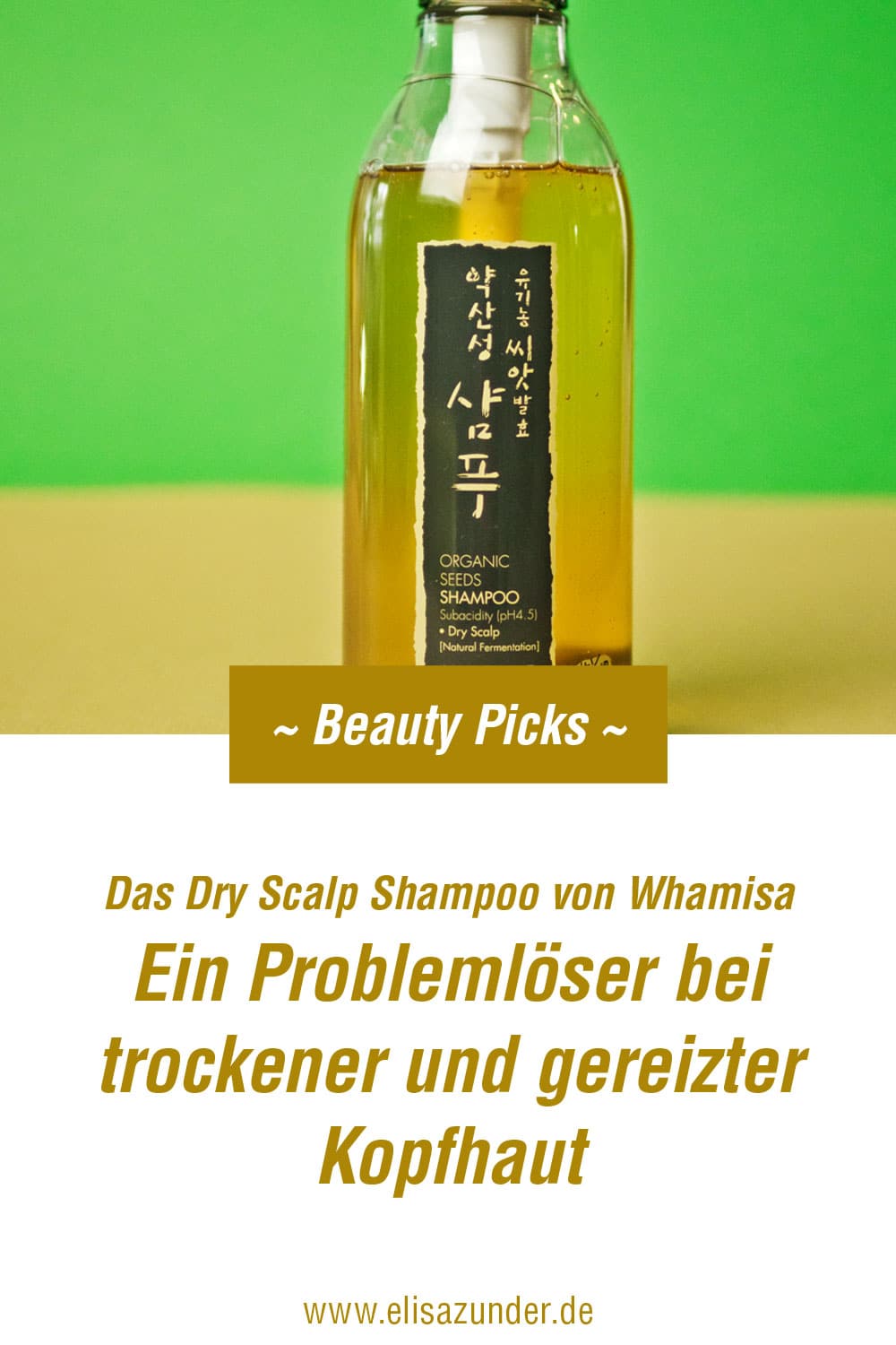 Dry Scalp Shampoo von Whamisa, Problemlöser bei trockener gereizter Kopfhaut, Produkte gegen trockene Kopfhaut, Shampoo gegen trockene Kopfhaut, gereizte Kopfhaut, schöne Haare, glänzende Haare
