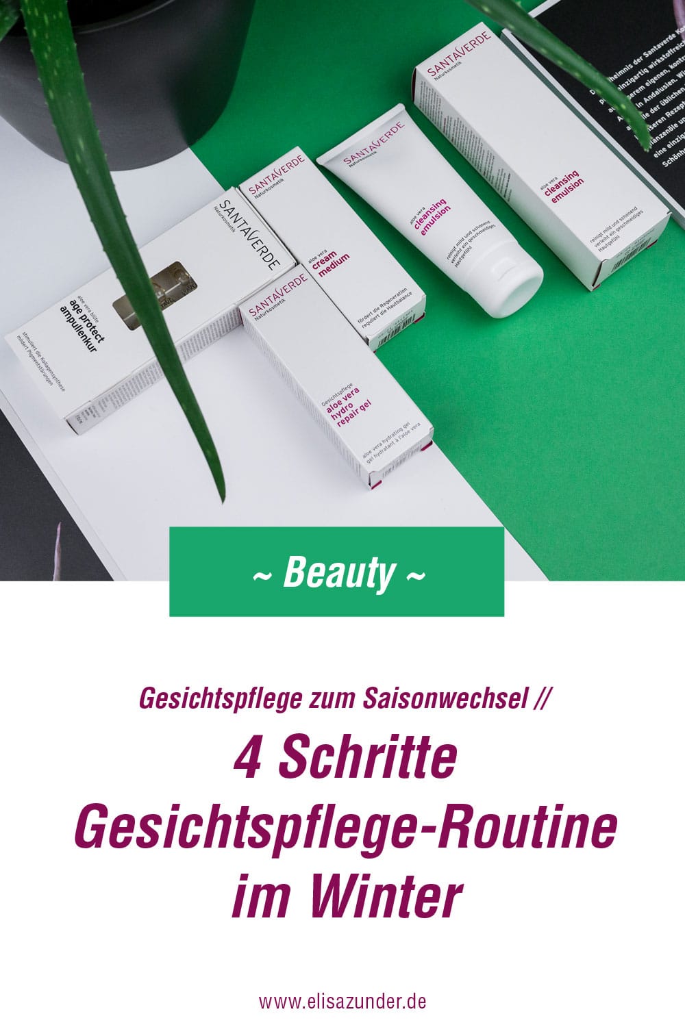 Gesichtspflege-Routine im Winter, Gesichtspflege, Hautpflege, Santaverde,Gesichtspflege zum Saisonwechsel, Santaverde Naturkosmetik, Meine Gesichtspflege mit Santaverde, Aloe Vera, Aloe Vera Saft