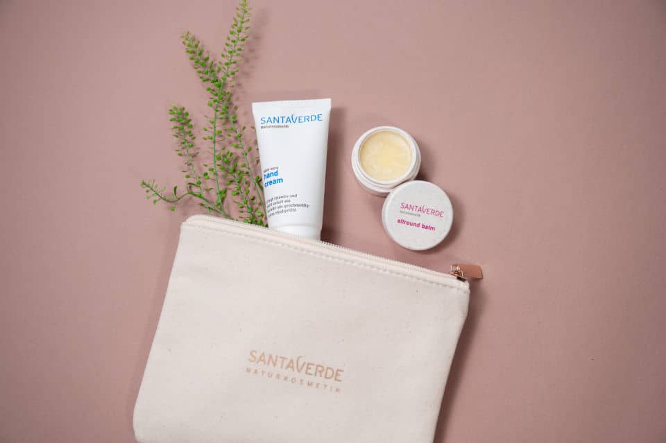 Limited Edition Geschenk-Sets von Santaverde, Daily Companion Set, handy cream Santaverde, allround balm Santaverde,